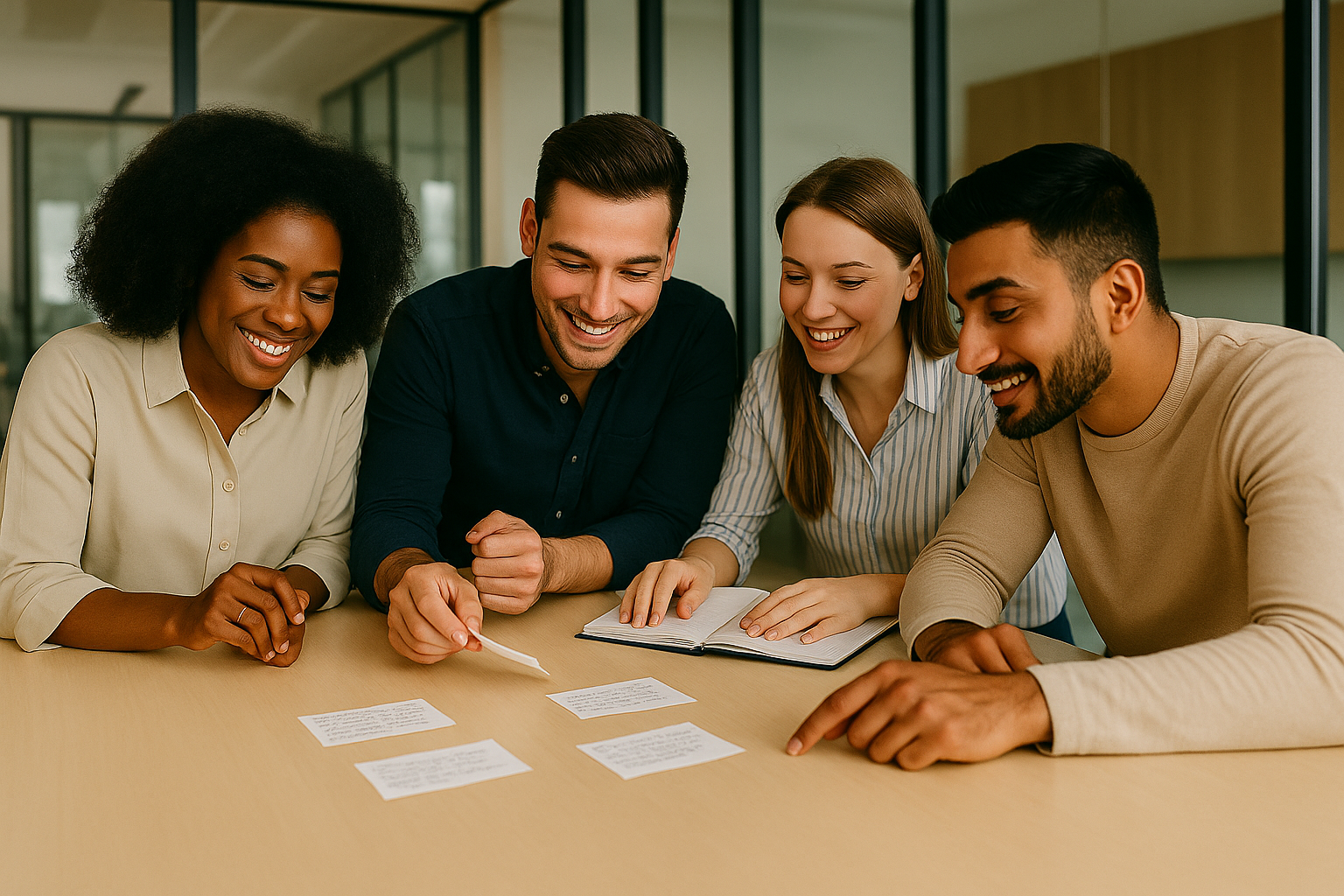 Team Building at a table